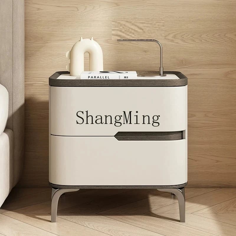 FG Creative Bedside Table All Solid Wood Minimalist Small Light Luxury High-end Sense Storage Locker