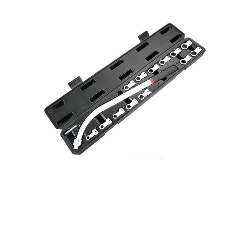 Automobile engine idler tensioner, pulley adjustment wrench lengthened E-type socket wrench special disassembly and assembly
