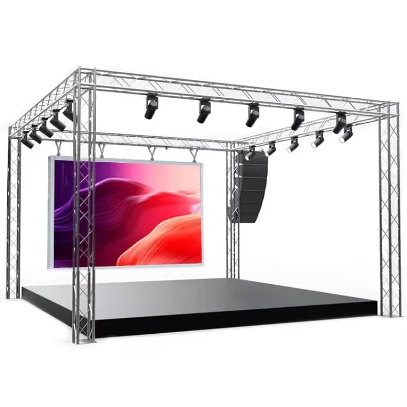 Stage Truss Platform System Lighting Led Screen Wall Ground Support Aluminum Truss Display With Roof Concert Outdoor