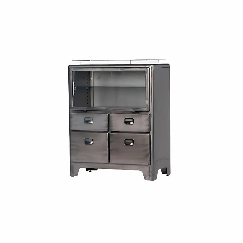 Single-door wine cabinet drawer storage sideboard, tableware organizer