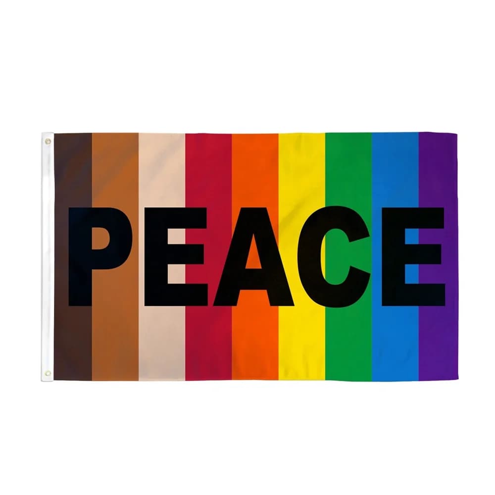 Rainbow Pride Flag 2x3ft 3x5ft LGBT Gay Lesbian Bisexual Transgender Polyester Banner for Outdoor Indoor Garden Party Wall Decor