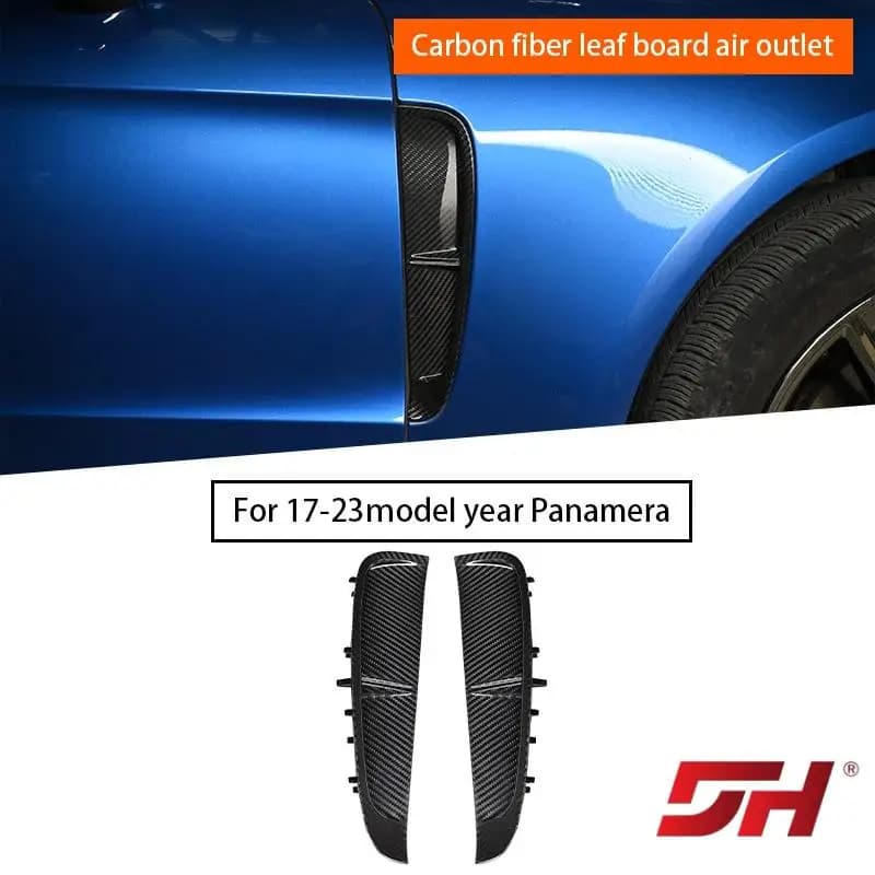 For Porsche Panamera 971 2017-UP Car Carbon Fiber Replacement Fender Vents Leaf Board Air Outlet Car Accessories