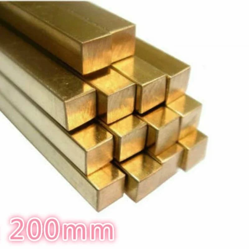 1pcs H59 Brass Square Rod Stick Solid Bar 5/6/8/10/12/15/20x5/6/8/10/12/15/20x200mm Customize Service Cutting Tool Metal Cube