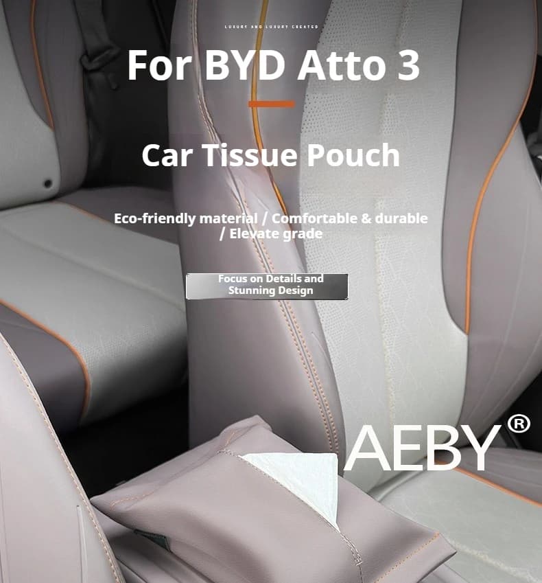AEBY For BYD Atto 3 Smart Driving Edition 2022-2025 Sun Visor Headrest Mount Car Accessories Organizer,Sun Visor Headrest Mount