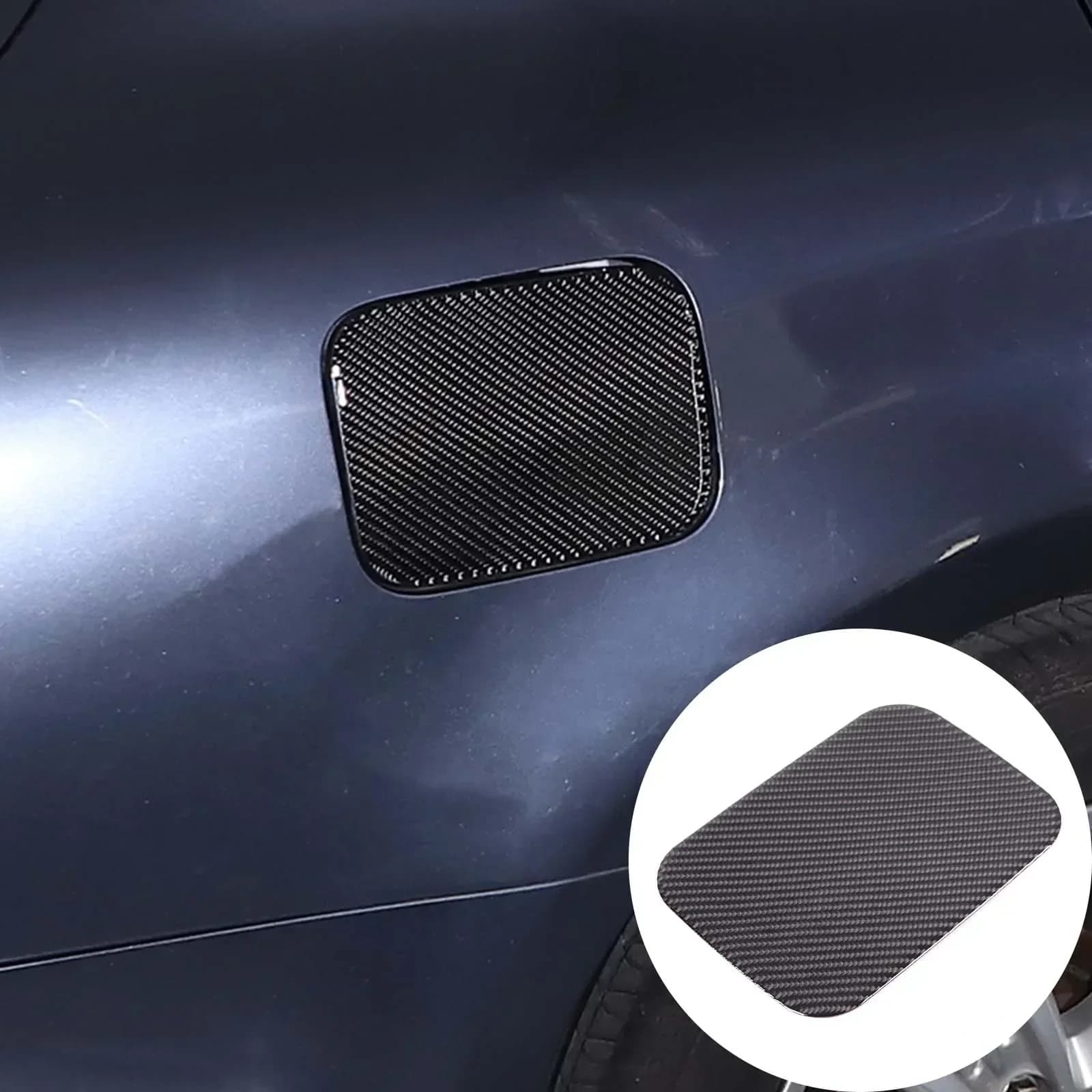 For Infiniti G25 G35 G37 2007-2013 Soft Carbon Fiber Car Fuel Cap Panel Sticker Decoration Car Accessories
