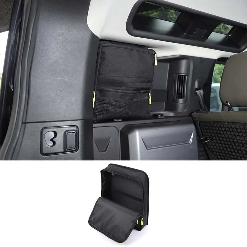 For Land Rover Defender L663 2020-2025 Car Trunk Side Window Bag/Side Storage Bag Oxford Cloth Car Interior Storage Accessories