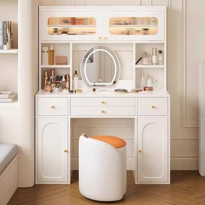 Modern Classic Vanity Table Simple Luxury Bedroom Makeup Vanity Table Storage Nordic Coiffeuse De Chambre Home Furniture