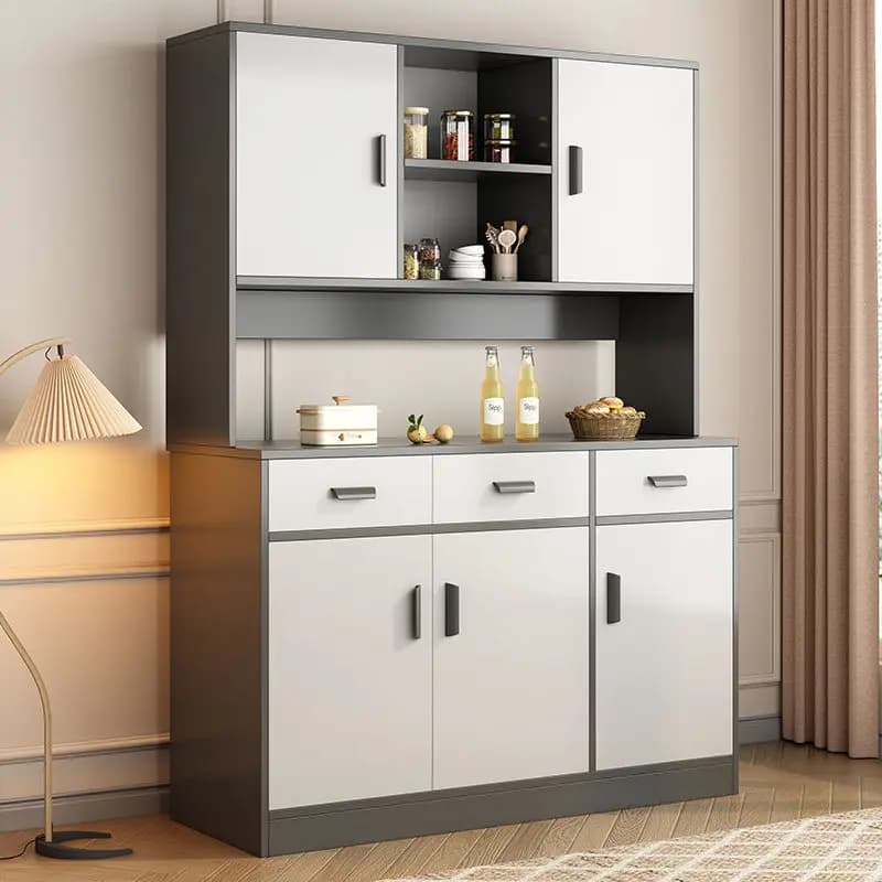 Ultrathin Kitchen Cabinets Organizer Shelf Tall Narrow White Storage Cabinets Wooden Strong Meuble Rangement Furniture Home