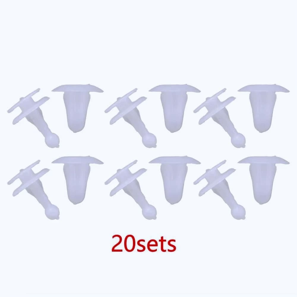 ZF-S 9927-40-825 67771-01010 67771-12010 20 Piezas  Clips  Panel  Puerta, Remaches  Retención, Sujetadores 8942264920 Compatible