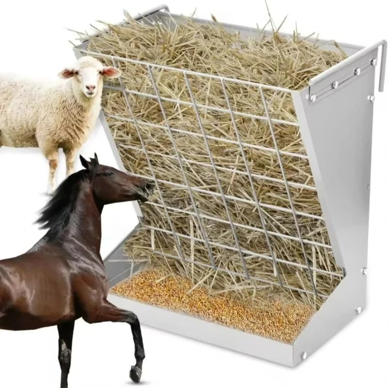 Livestock feeding equipment Metal cutting products, hay feeders