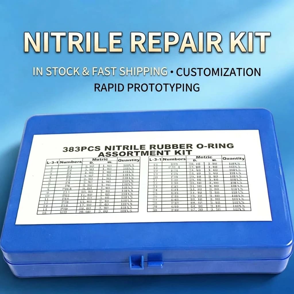 YGTITAN Complete 383PCS Nitrile Rubber Seal Set For Pneumatic Cylinder Solenoid Valve Gasket Box