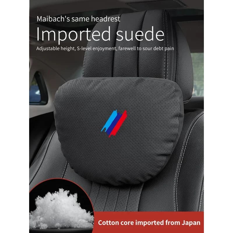 For BMW M E46 E60 E72 E87 E90 E92 F10 F20 F25 F30 G05 G10 G20 G30 Car Headrest Neck Support Seat Lumbar Cushion Soft Neck Pillow