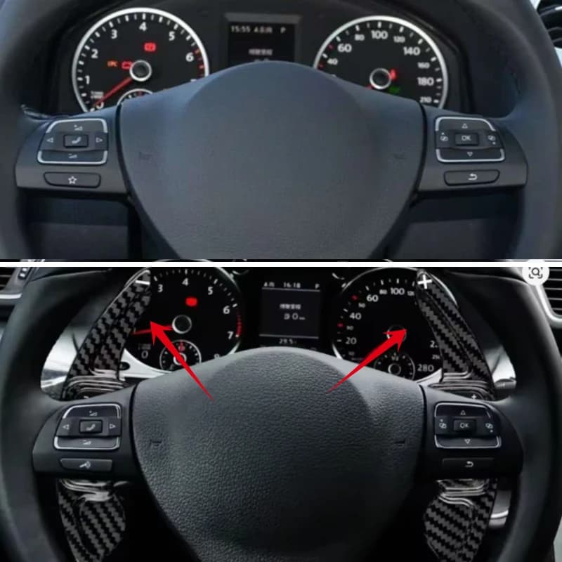 Car Steering Wheel Paddle Extension DSG For VW Volkswagen Golf 6 Gti MK6 GTI R Jetta MK5 volkswagen Passat CC Polo