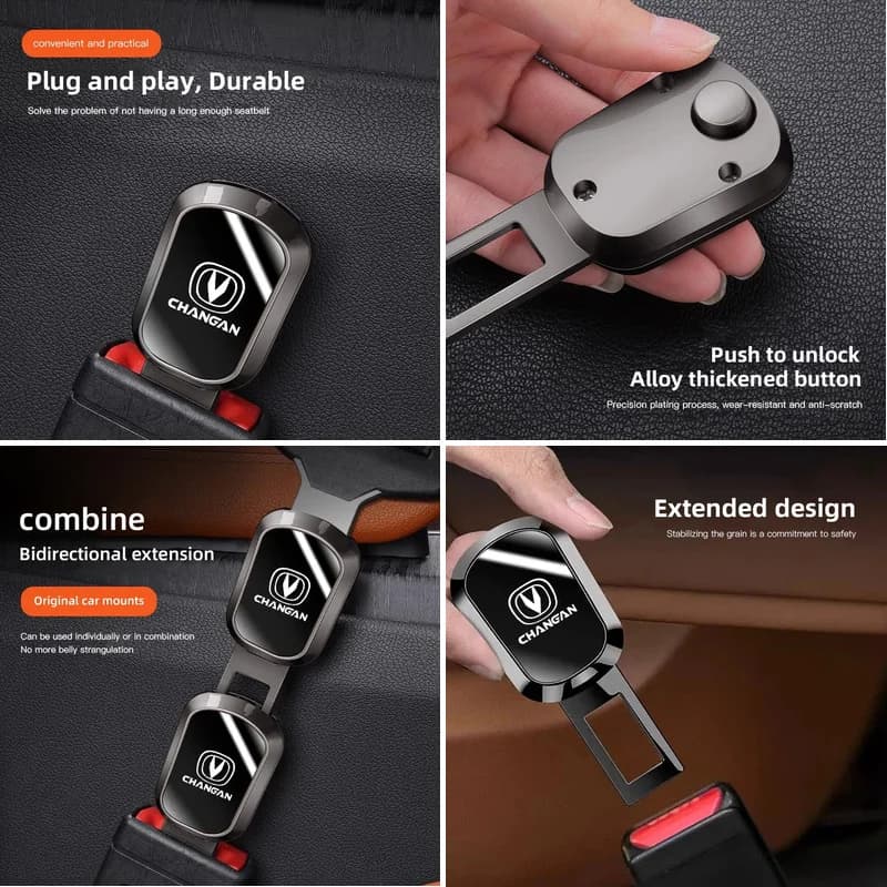 Car Seat Belt Buckle Extender Safety Seatbelt Clip Plug Accessories for Changan CS75 CS35 CS85 CS15 Eado Alsvin