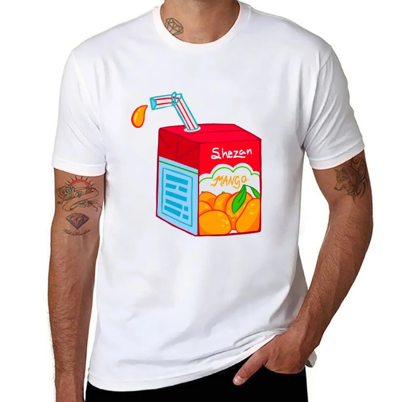 Shezan Mango Juice Box T-Shirt t shirts for man graphic tees man t shirts graphic T-Shirt