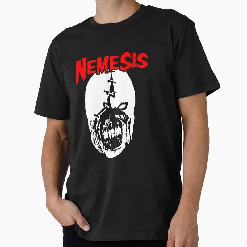 Nemesfits Vintage Resident Evil Nemesis T‑Shirt Biohazard RE3 Horror Movie Game Graphic Print Tee Retro Unisex Streetwear Tops