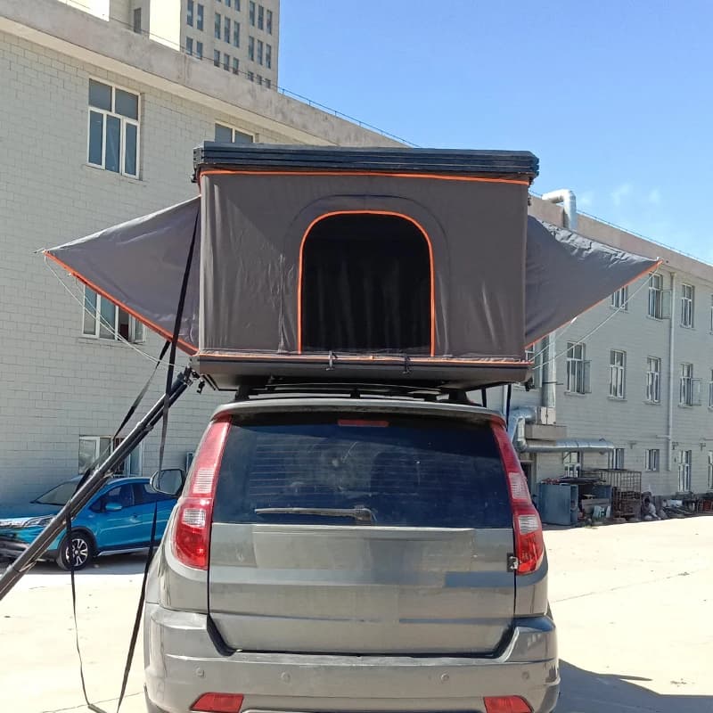 High Quality Integrated Upgraded Triangular Aluminum Car Roof Tent Outdoor Camping Shelter