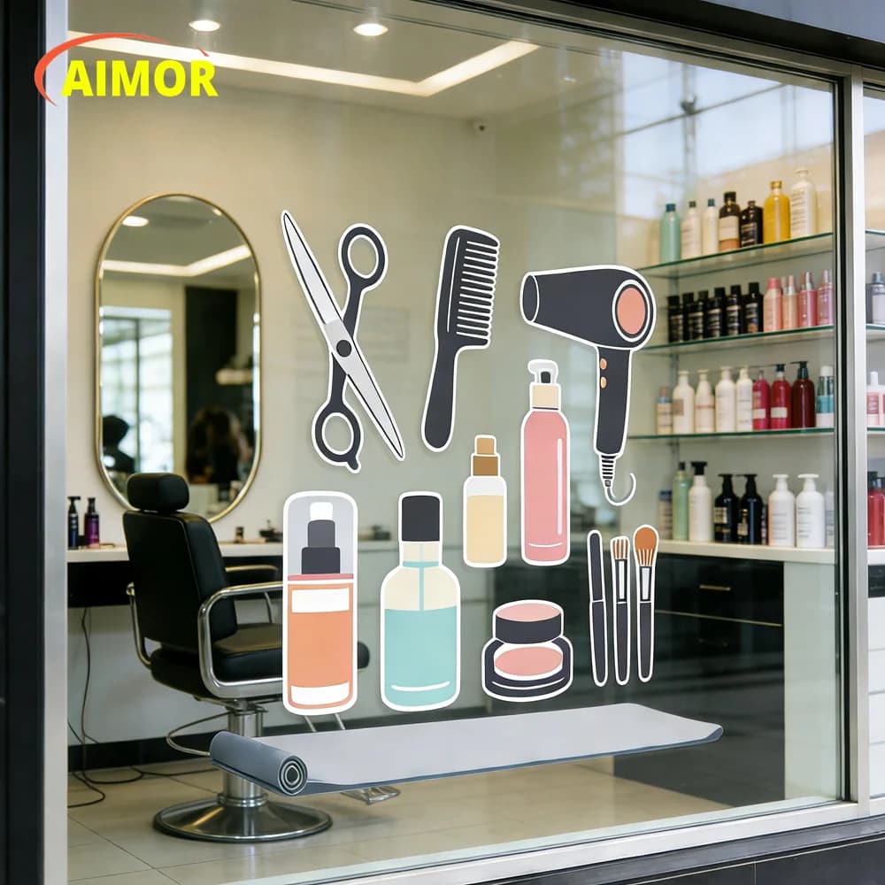 Decoration UV Sticke Adhesive Ultra transparent Film Advertising Glass Film Custom HD Print Windows Sticker PVC Mirror Printing