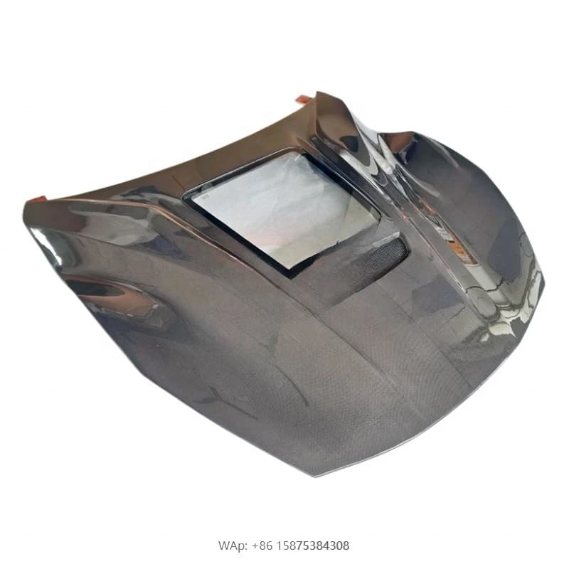 New Transparent Style Carbon Fiber Hood  F12 Bonnet Engine Cover