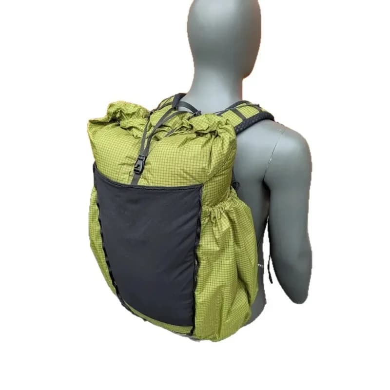 Outdoor Portable Mountaineering Bag Nylon Ultra Light Hiking Large Capacity Bag Double Shoulder Burden Reduction Going