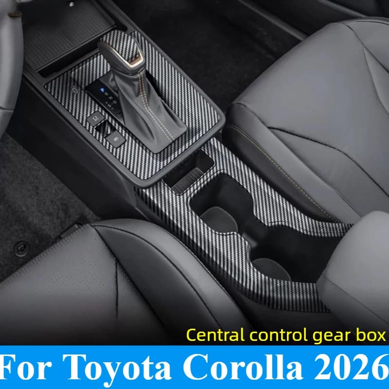 For Toyota Corolla E160 2026 Steering Wheel Decor Trim Set Custom Fit Carbon Fiber Texture Decal Interior Decoration Accessories
