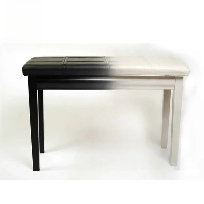 Black and white with bookcase, high-end double electric piano stool, electronic piano stool 61 keys 88 keys piano stool