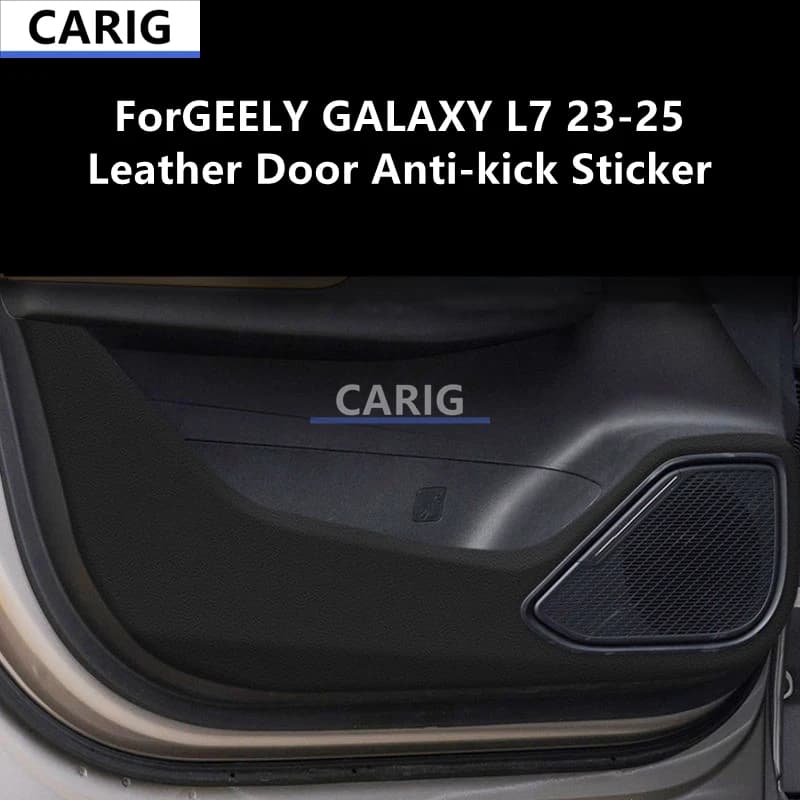 For GEELY GALAXY L7 23-25 Leather Door Anti-kick Sticker Modified Car Interior Protection Modification Accessories Refit