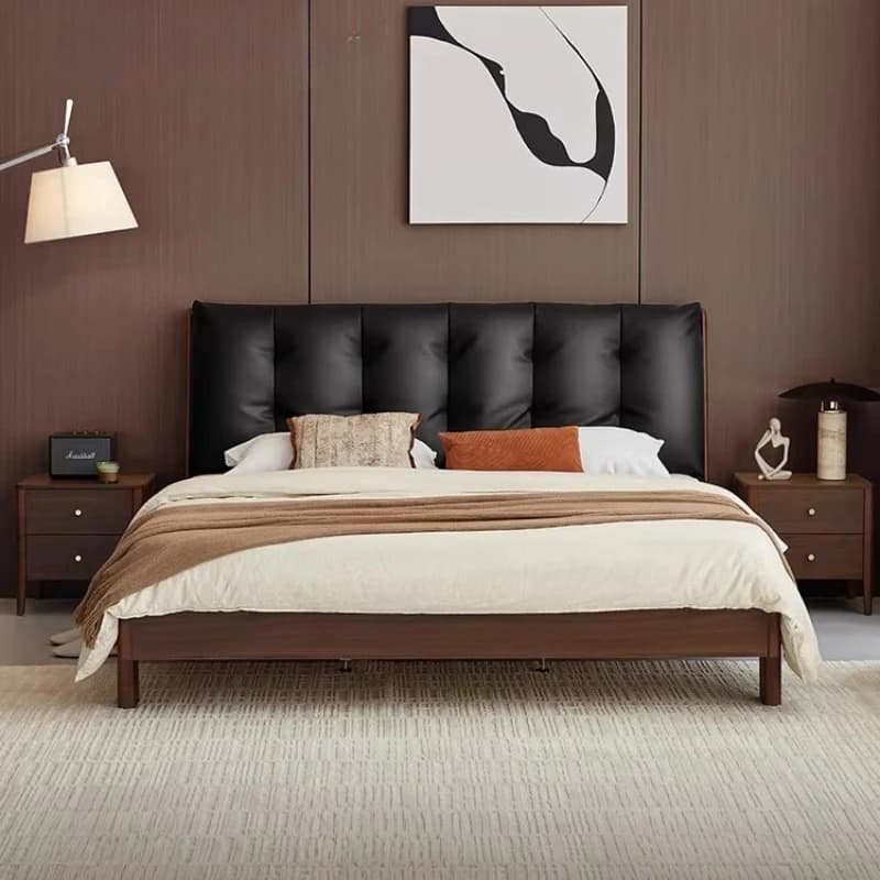 Vintage Unique Beds Wooden Storage Full Size French Bed Upholstery Box Frame Cama De Lujo Para Dormitorio Bedroom Furnitures