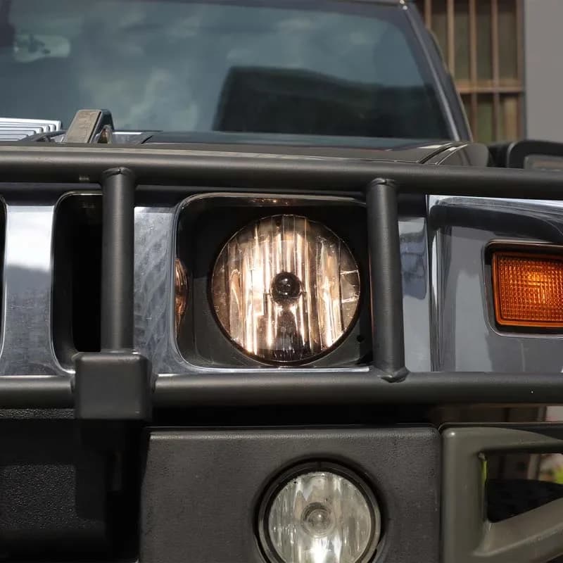 For Hummer H3 2005-2009 car headlight rear headlight film decorative sticker car protection accessories 2 piece set TPU black