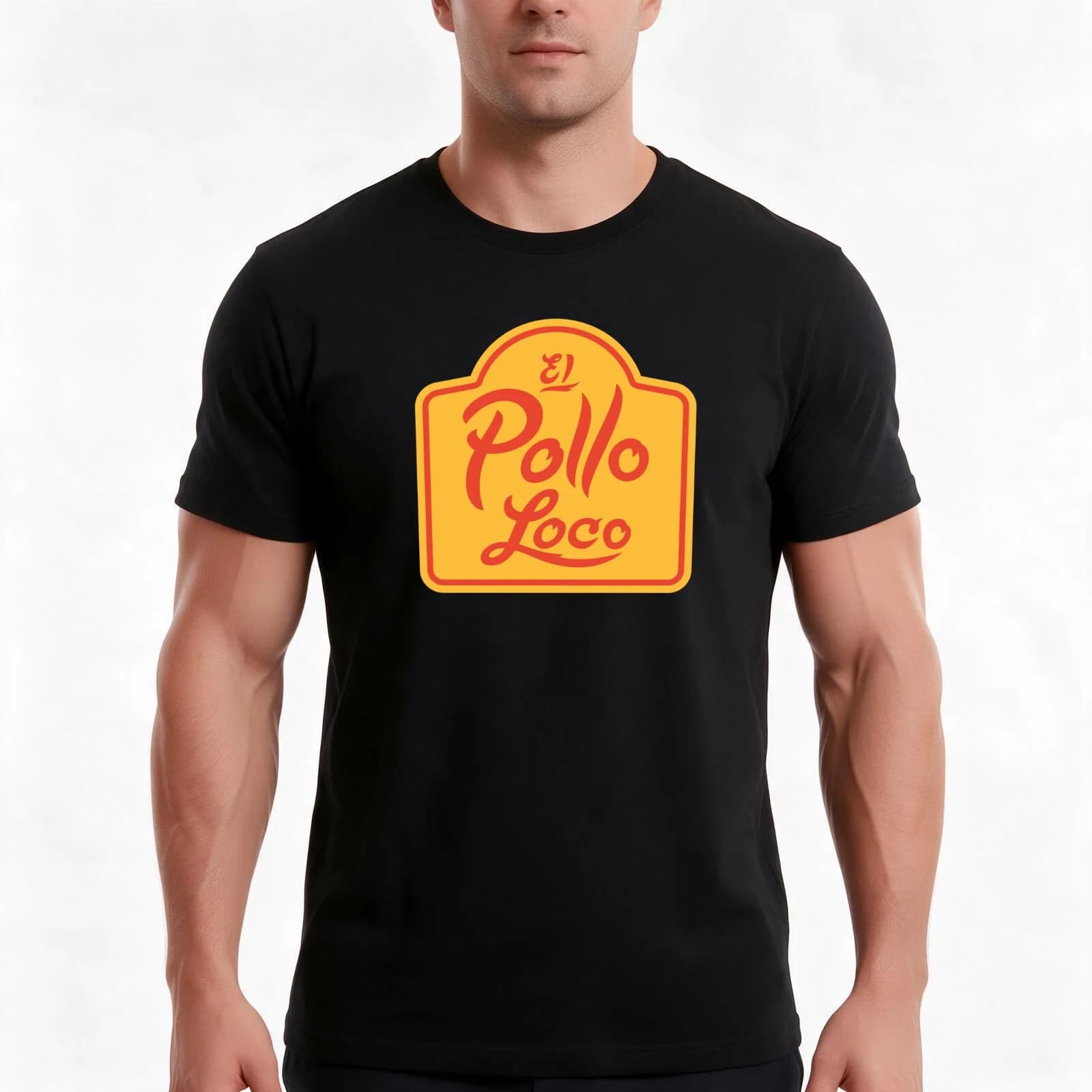 El Pollo Loco T-Shirt, Summer Casual Cotton Tee, Oversized Streetwear Tops, Vintage Graphic Print, Loose Fit Short Sleeve