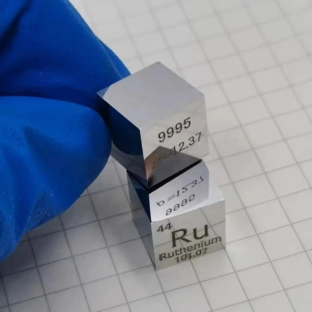 99.95%  Ruthenium Cube /ruthenium square Target, Ruthenium Pellet, Ruthenium Metal Ingot