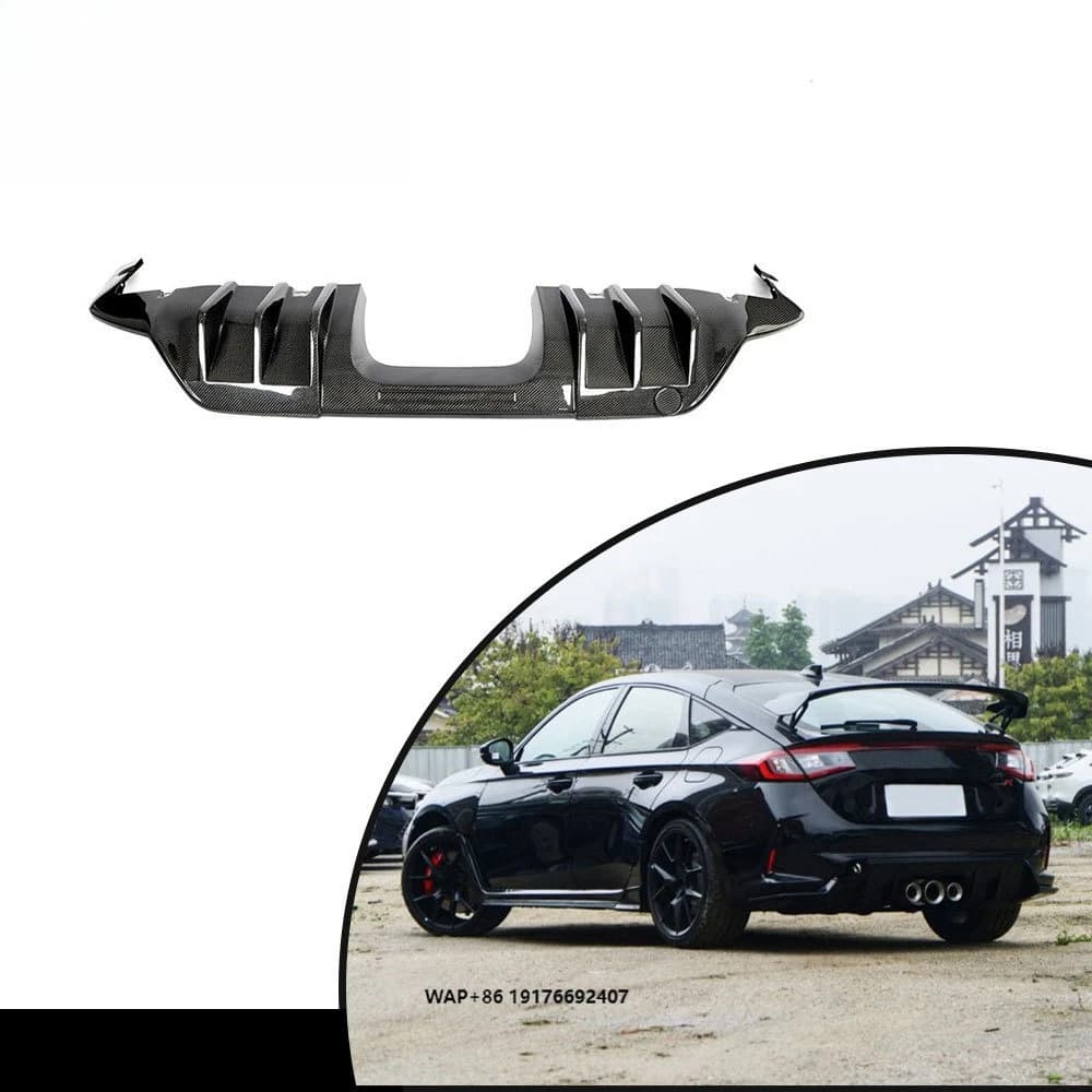 Car bumpers fit Supre High End Upgrade Carbon Fiber Rear Diffusr forHonda Civic Type R car bumpers