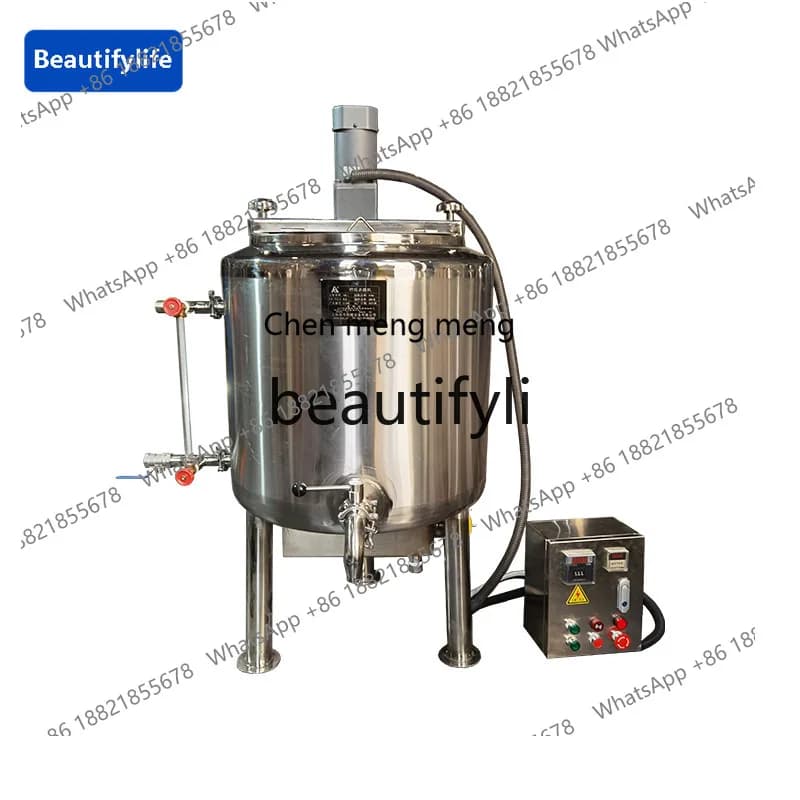 X C45 Liquid electric heating fresh milk, sterilizer, equipment, water circulation sterilization interlayer heating mixing tank