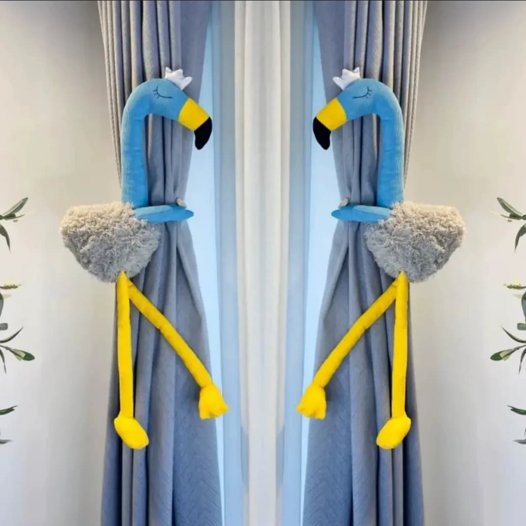 2Pcs Forest Animal Shape Curtain Tieback Holder Hook Tie Backs Children Room Decoration Accessories Holdback Curtain Strap