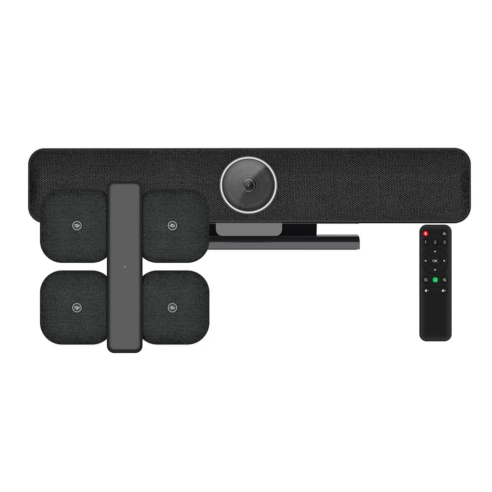 4K Multi-functional Video Conferencing Camera with AI Tracking, Wireless Remote Control, and USB Connection
