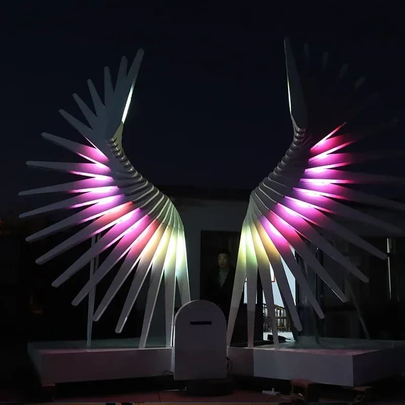 Interactive props for the event, wire wings, for decoration