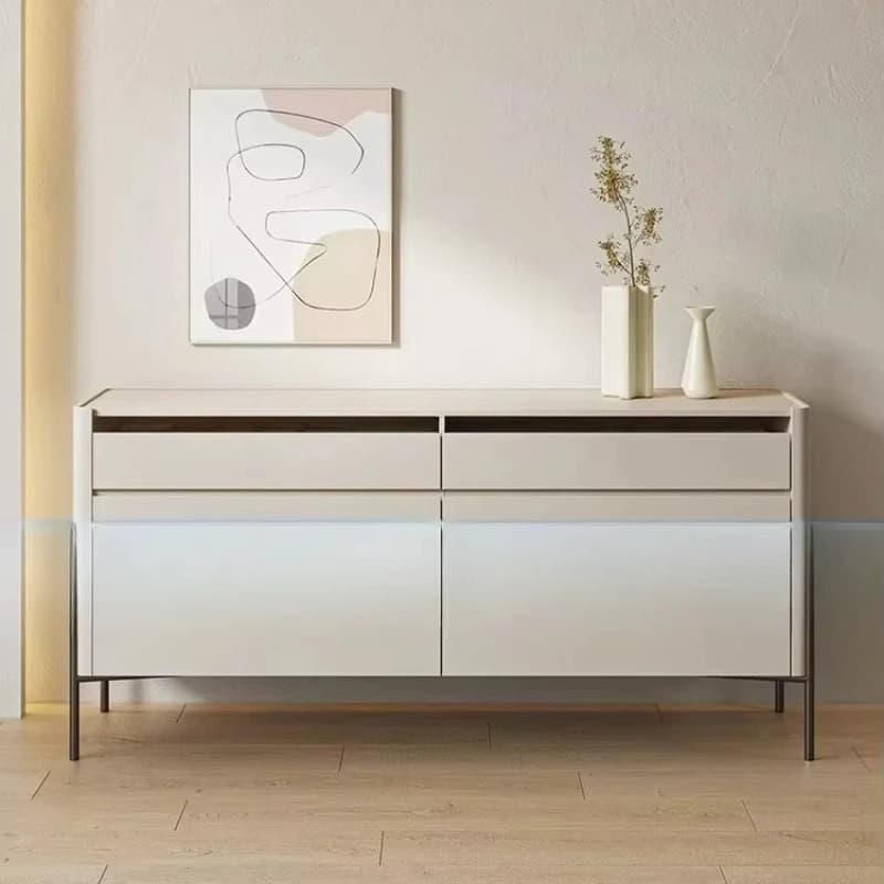 yjq minimalist chest of drawers creative designer drawer type six-bucket locker bedroom paint side cabinet