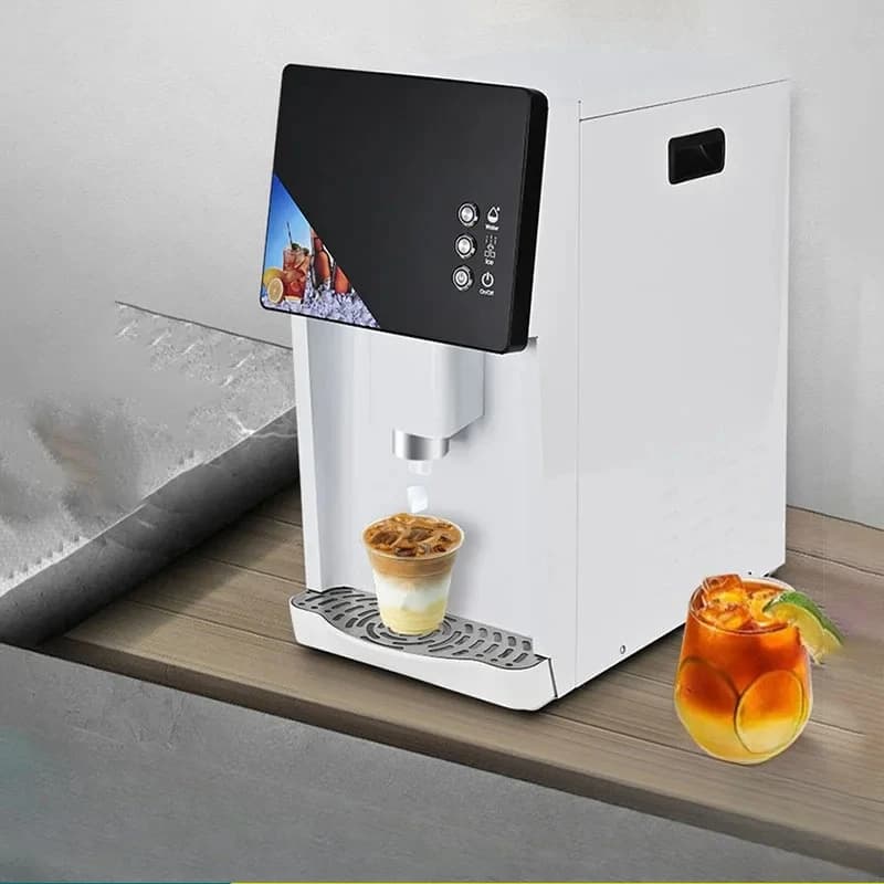 For New Commercial Fully Automatic Ice Maker 460W Electric Ice Dispenser Professional Ice Maker For Coffee Shops Milk Tea Shop