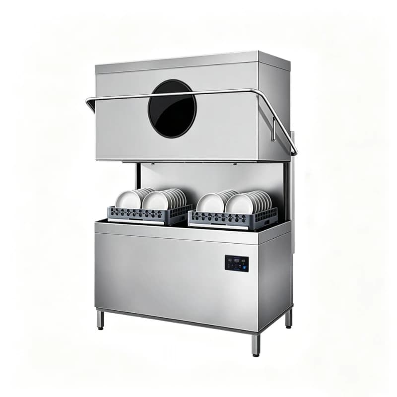Commercial uncovering type, hotel restaurant, school canteen, large-capacity automatic dishwashing machine