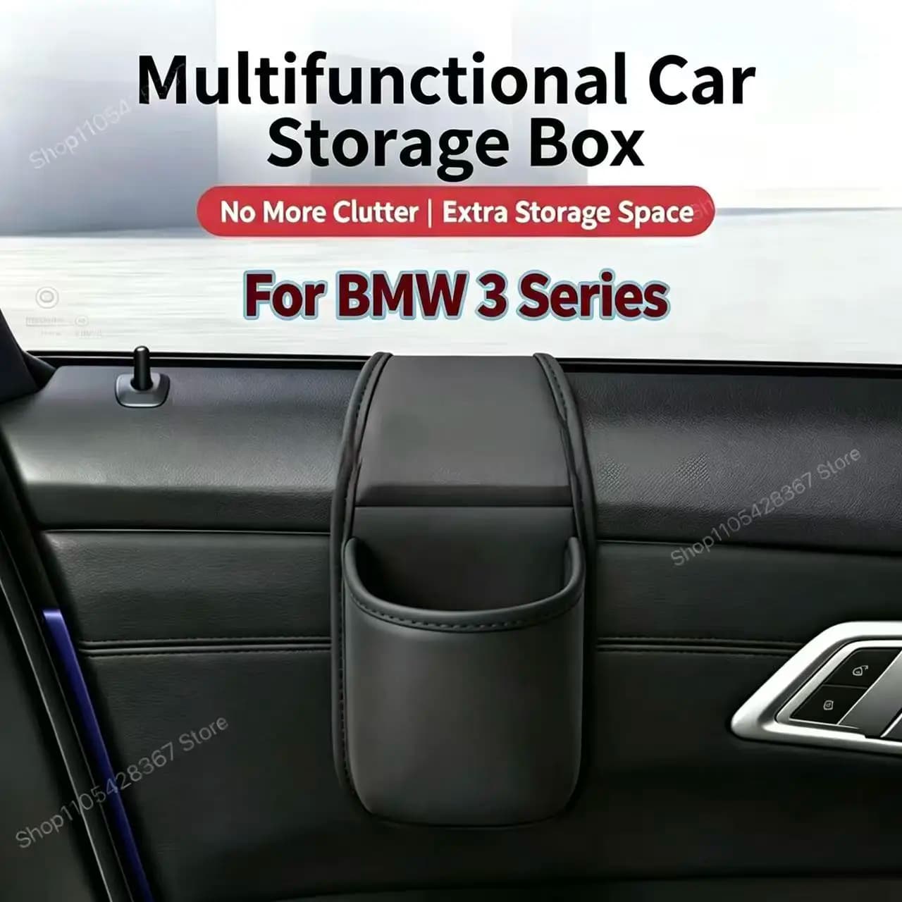 For BMW 3 Series Car Door Hanging Storage Box Glass Gap Cup Holder Multifunctional Hanging Organizer Pouch Interior Accessories