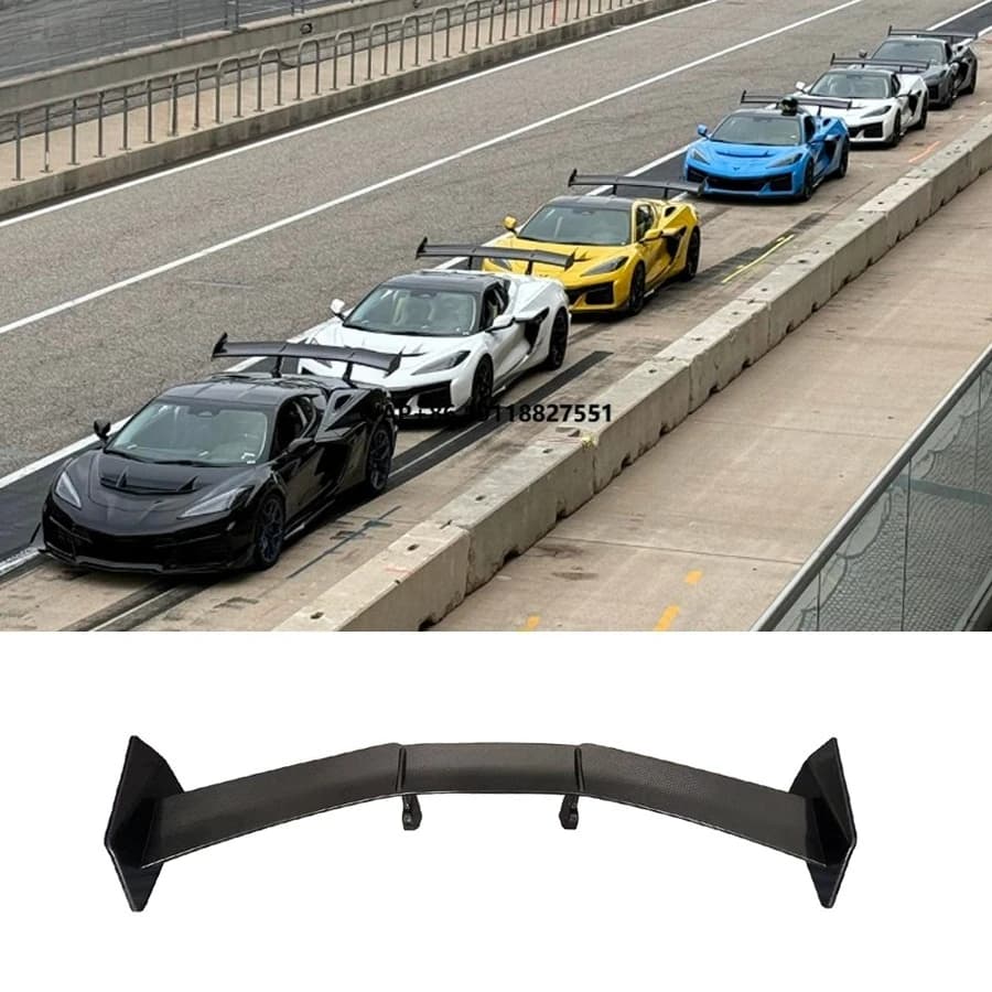 Higher Quality New Products forCorvette C8 ZR1 Z51 Dry Carbon Fiber Rear Spoiler Tail Wing ZR1 Style Body Kit