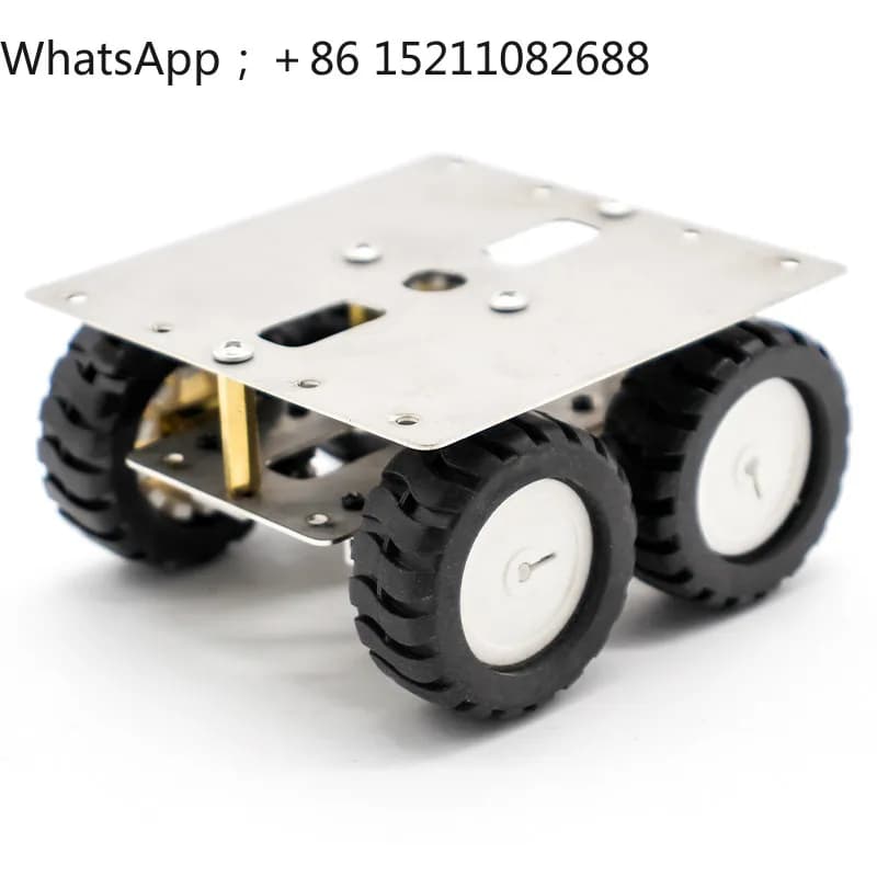 LLY stainless steel smart car chassis N20 geared motor, robot model, metal frame, miniature