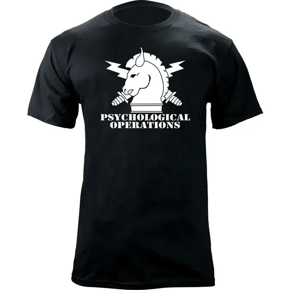 US Army Psychological Operations Branch Insignia Veteran Gift T-Shirt. Summer Cotton Short Sleeve O-Neck Mens T Shirt New S-3XL