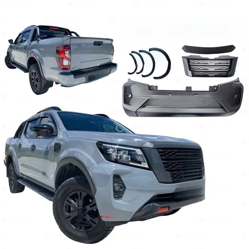 High Quality 4X4 Pickup Front Facelift Body Kit, Front Bumper Assembly 2016-2019 Upgrade To 2021 Style Mod Parts