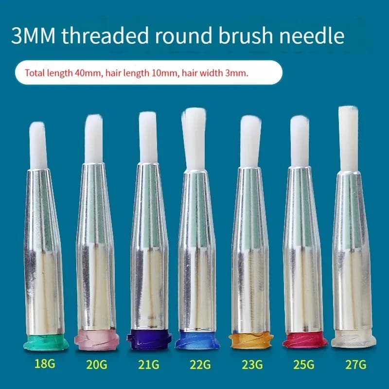 3mm brush needle soft needle screw alcohol needle dispensing machine special brush diameter 3mm gluing needle