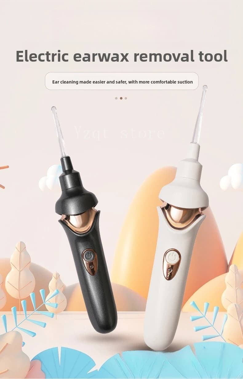 Electric ear plucking artifact sucks earwax plucking ears Adult ear plucking Children's visual luminous earwax cleaner ear