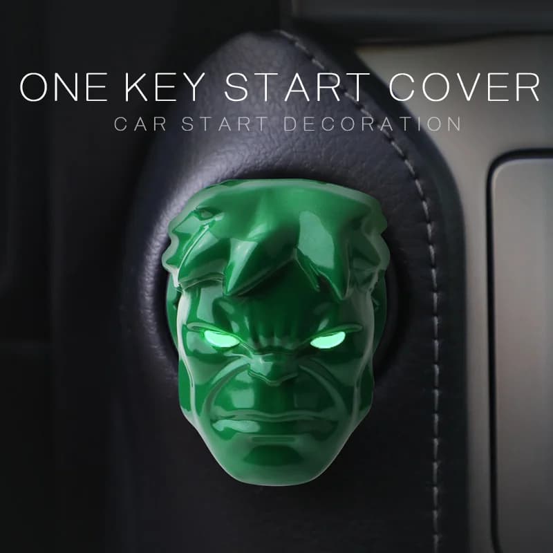 One Click Start Protection Cover Decorative Sticker Ignition Ring Switch Button  Flip Cover Car Interior Decoration Products