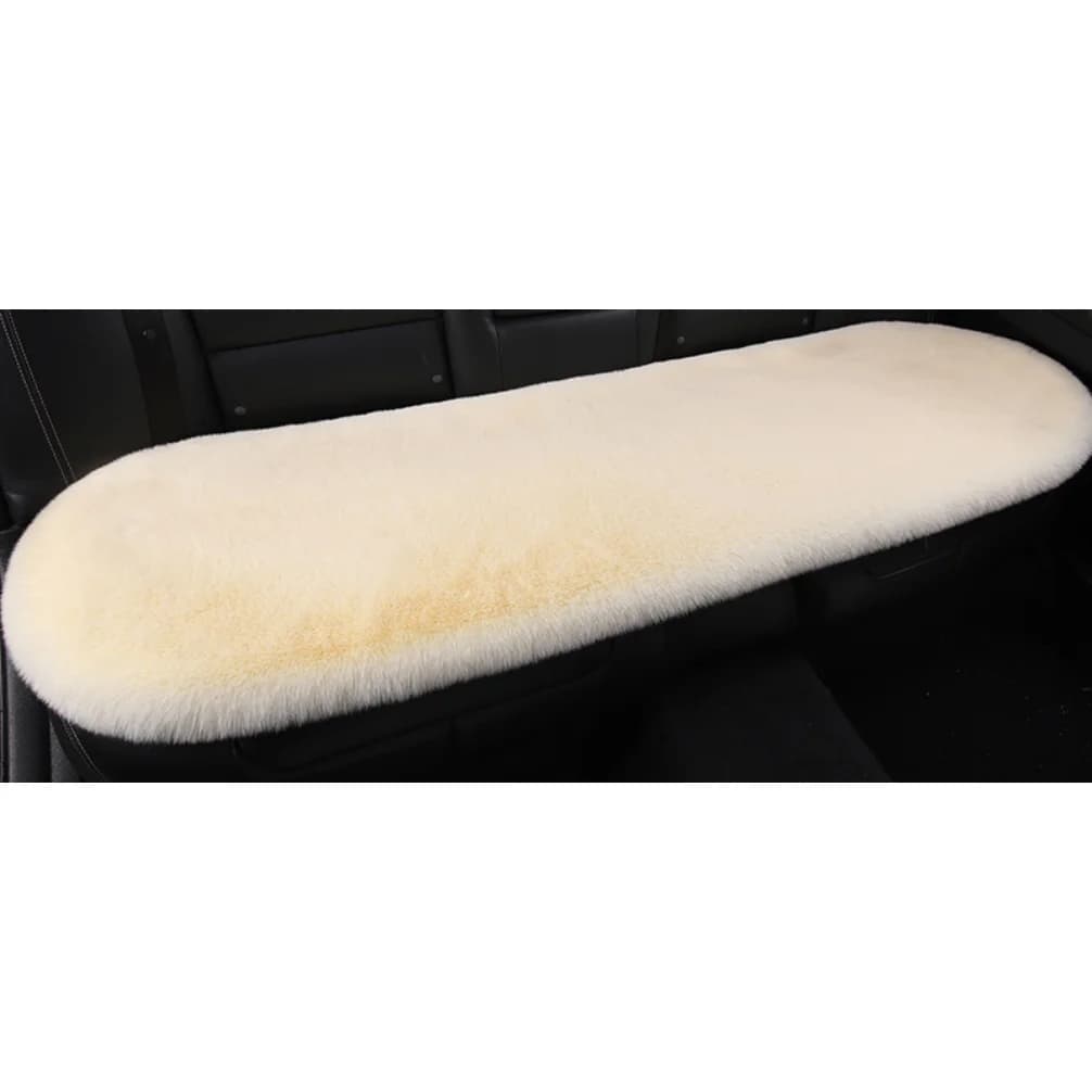 Plush Car Back Seat Cushion, Winter Soft Warm Fuzzy Car Seat Pads Mats Universal Fit, Back  Car Seat Pad Cushion Cover