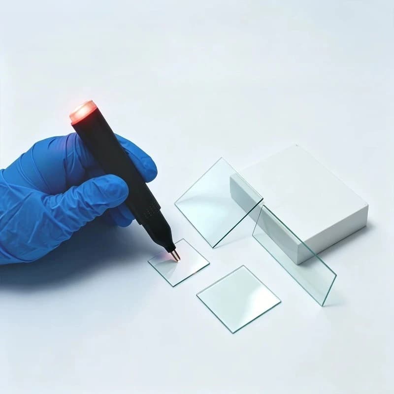 FTO Transparent Conductive Electrode 2.2mm 6~8Ω Etchable Glass Substrate Lab Solar Cell Test