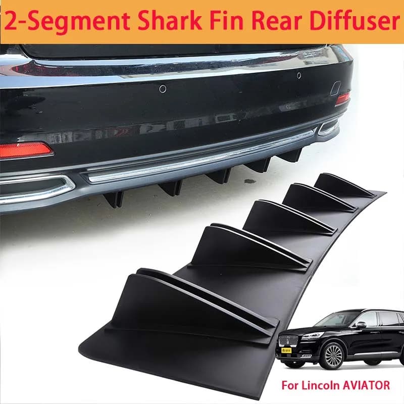 For Lincoln AVIATOR Shark Fin Rear Diffuser Split Chassis Spoiler Auto Aerodynamic Parts Aerodynamic Modification